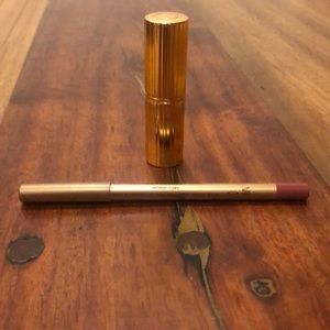 Charlotte Tilbury Bond Girl lipstick and lip liner.